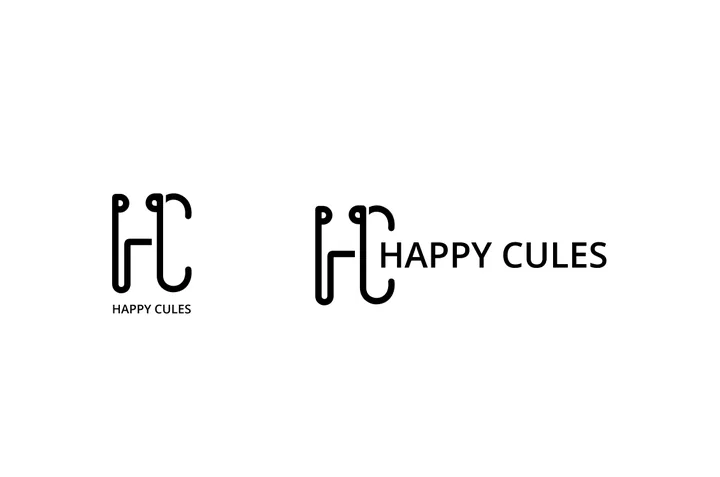 Happy Cules logo in black on white