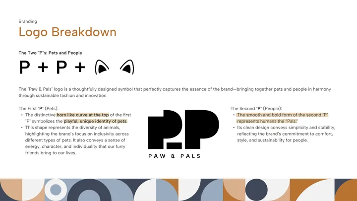 Paw & Pals logo breakdown