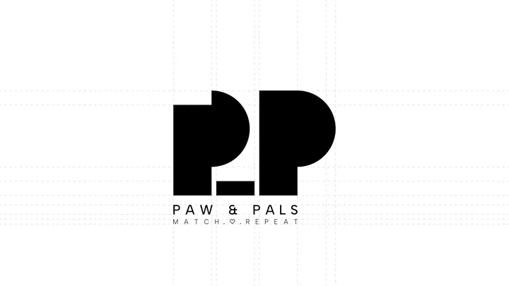 Paw & Pals logo on its construction grid