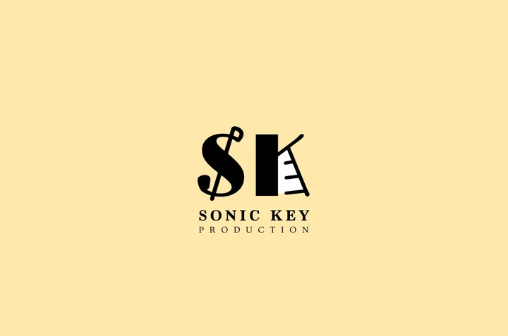 Sonic Key Production logo on pale yellow