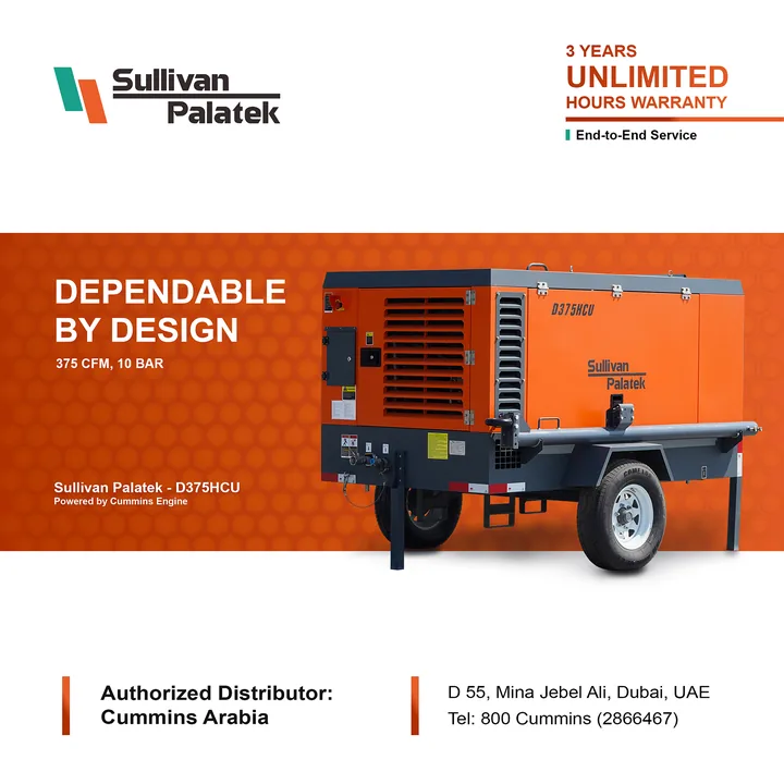 Dependable by design poster for the D375HCU compressor